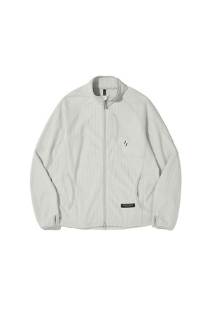 CALORA FLEECE FULL ZIP_WHITE