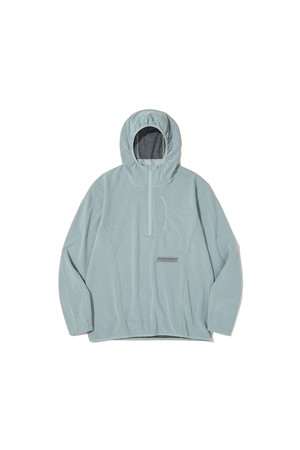 SQUARE FLEECE HOOD PULLOVER_BLUE