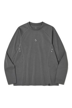 FLEXICH LONG SLEEVES T-SHIRT_CHARCOAL