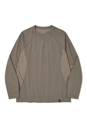 CLIMAFLOW LONG SLEEVE T-SHIRT_DARK BEIGE