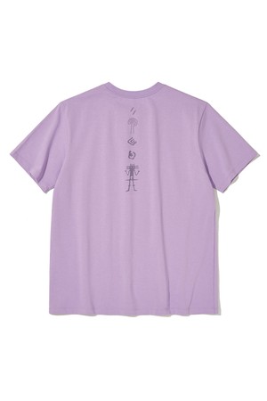 NAZCA VERTICAL SYMBOL T-SHIRT_LAVENDER