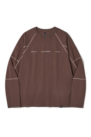 Contrast Wonder Long Sleeve T-shirt Brown