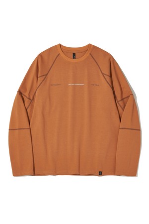 Contrast Wonder Long Sleeve T-shirt Orange