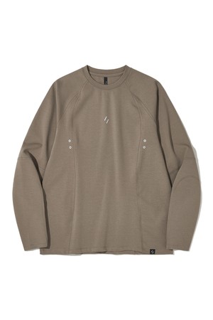 Streamline Long Sleeve T-shirt Dark Beige