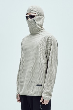 Calora Fleece Hooded Pullover Beige