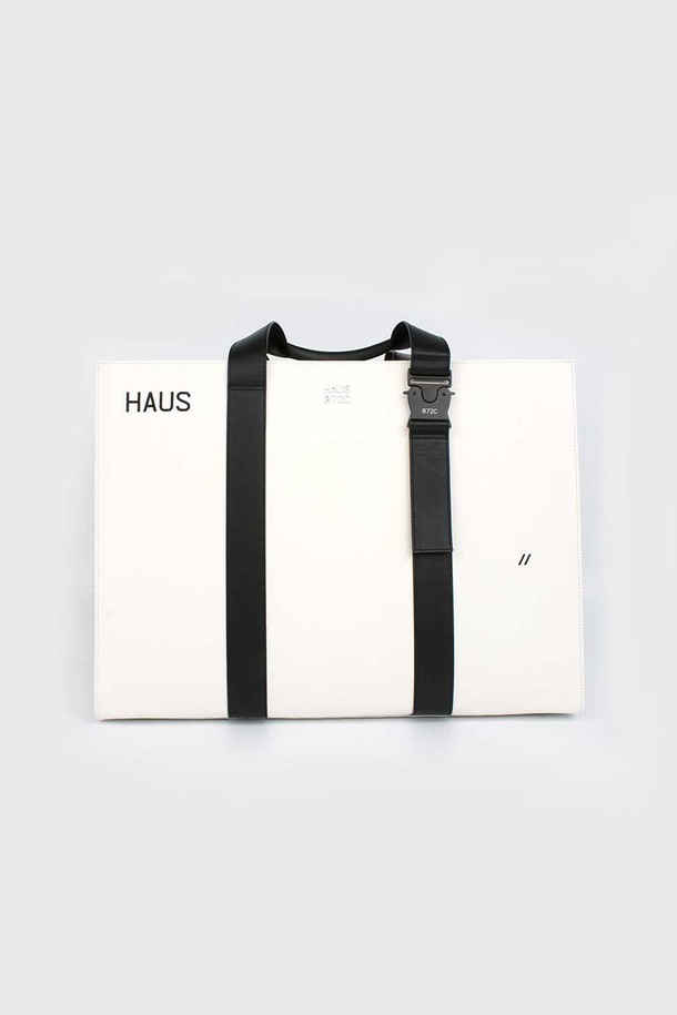 HAUS 072C - 토트백 - BIG TOTE BAG WHITE