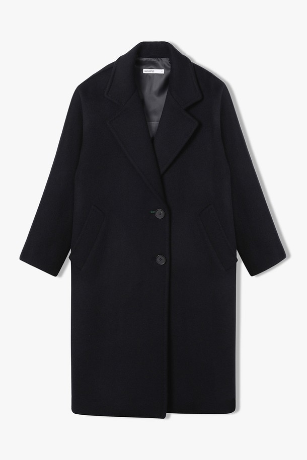 HAUS 072C - 코트 - OVERFIT COAT NAVY