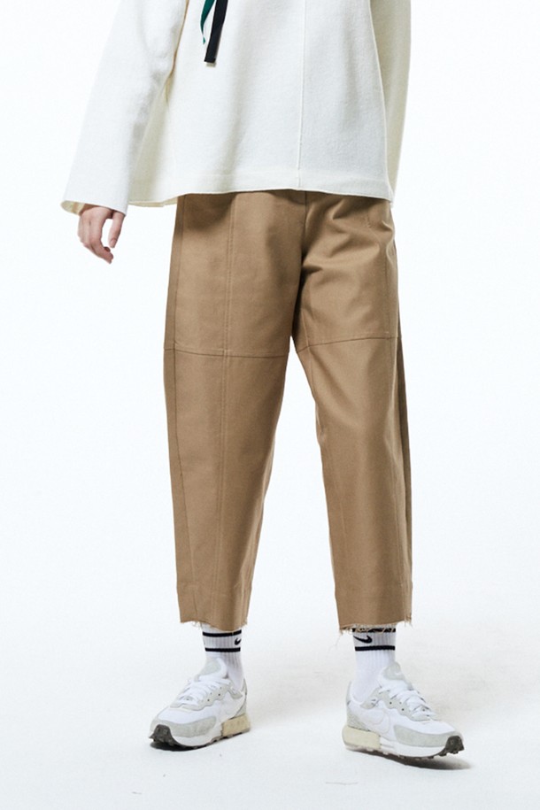 HAUS 072C - 롱/미디팬츠 - BEGGY FIT PANTS BEIGE