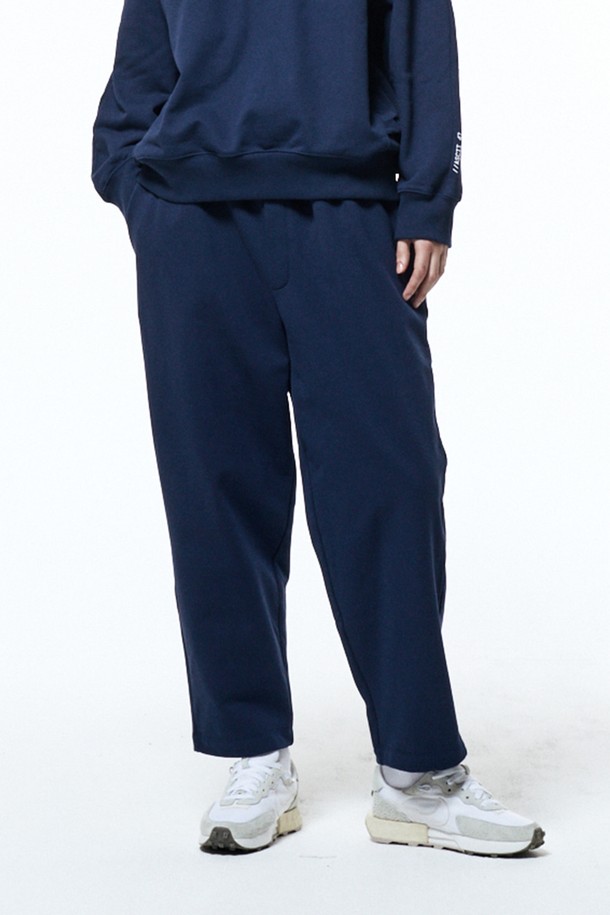 HAUS 072C - 롱/미디팬츠 - TERRY SETUP PANTS NAVY