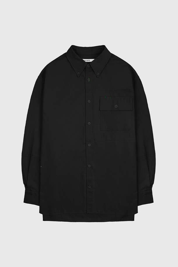 HAUS 072C - 셔츠 - MEN`S OVERFIT SHIRTS NAVY