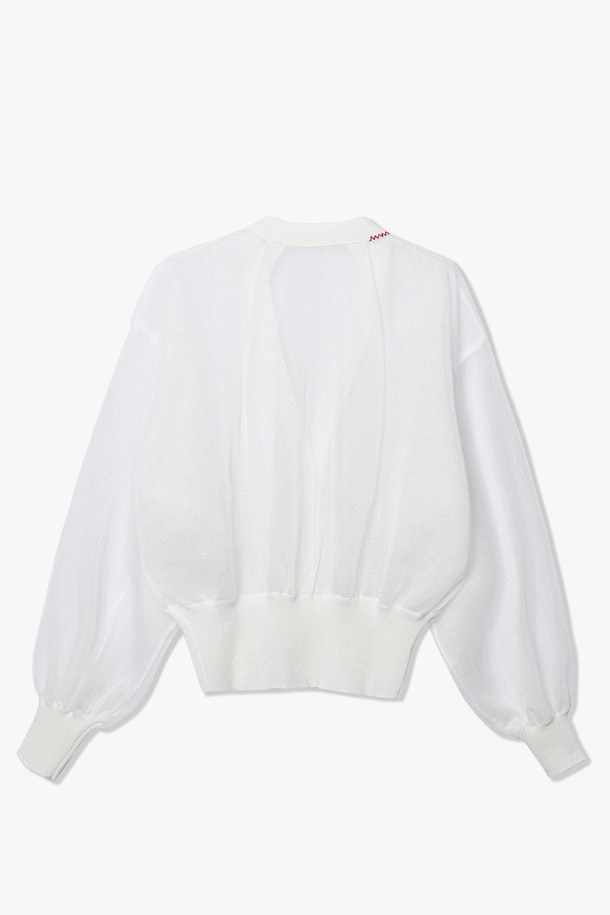 HAUS 072C - 가디건 - SIMMER CARDIGAN WHITE