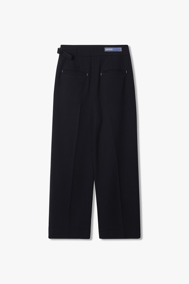 HAUS 072C - 캐주얼팬츠 - ONE TUCK WOOL PANTS NAVY