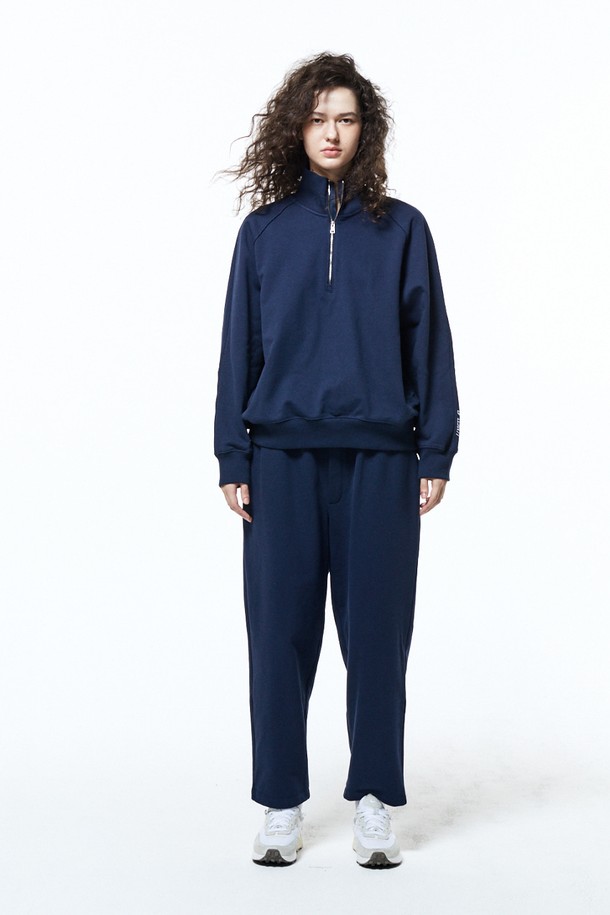 HAUS 072C - 롱/미디팬츠 - TERRY SETUP PANTS NAVY