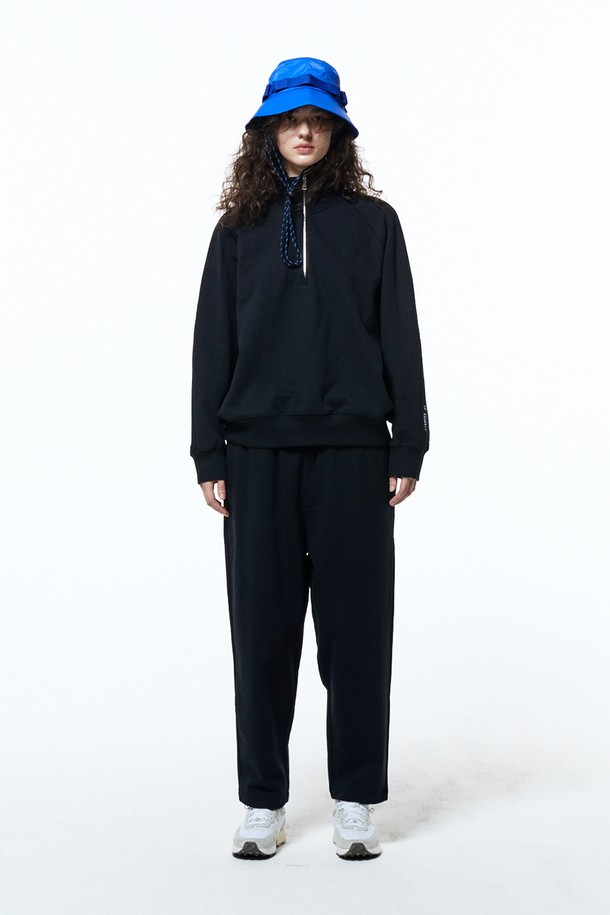 HAUS 072C - 롱/미디팬츠 - TERRY SETUP PANTS BLACK