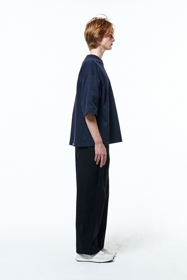 HAUS 072C - 반팔티셔츠 - BIG POCKET T-SHIRTS NAVY