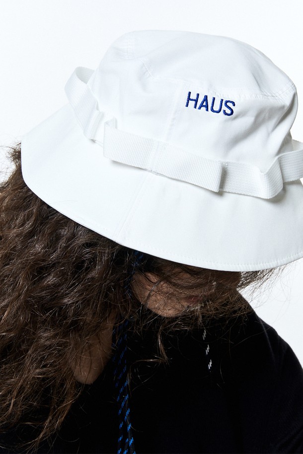 HAUS 072C - 모자 - BUCKET HAT WHITE