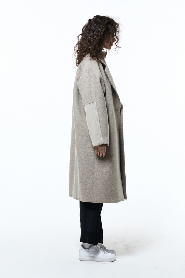 HAUS 072C - 코트 - OVERFIT COAT BEIGE