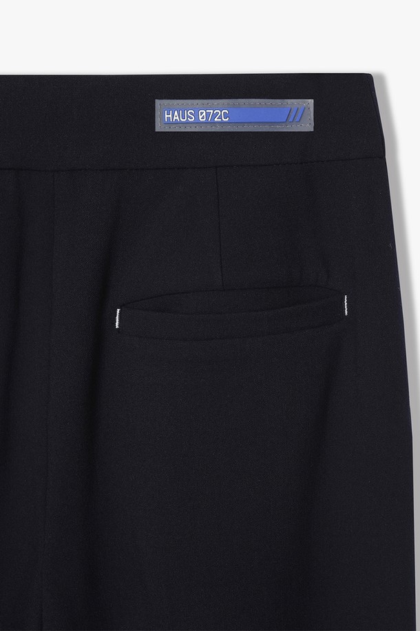 HAUS 072C - 캐주얼팬츠 - ONE TUCK WOOL PANTS NAVY