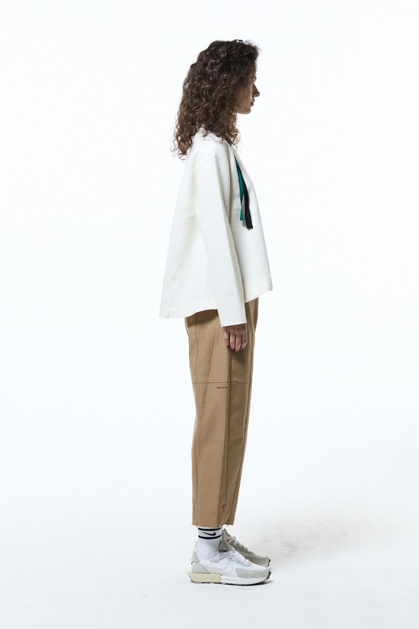 HAUS 072C - 롱/미디팬츠 - BEGGY FIT PANTS BEIGE