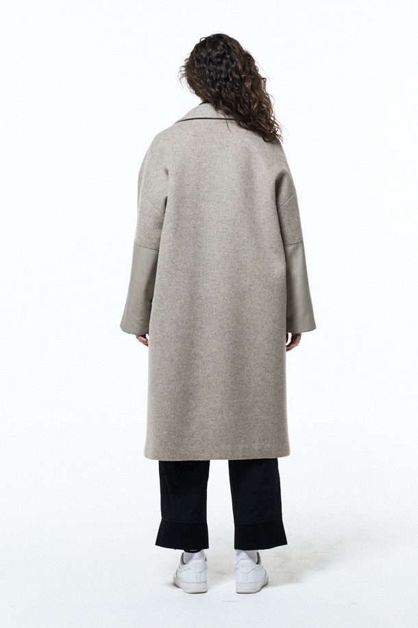 HAUS 072C - 코트 - OVERFIT COAT BEIGE