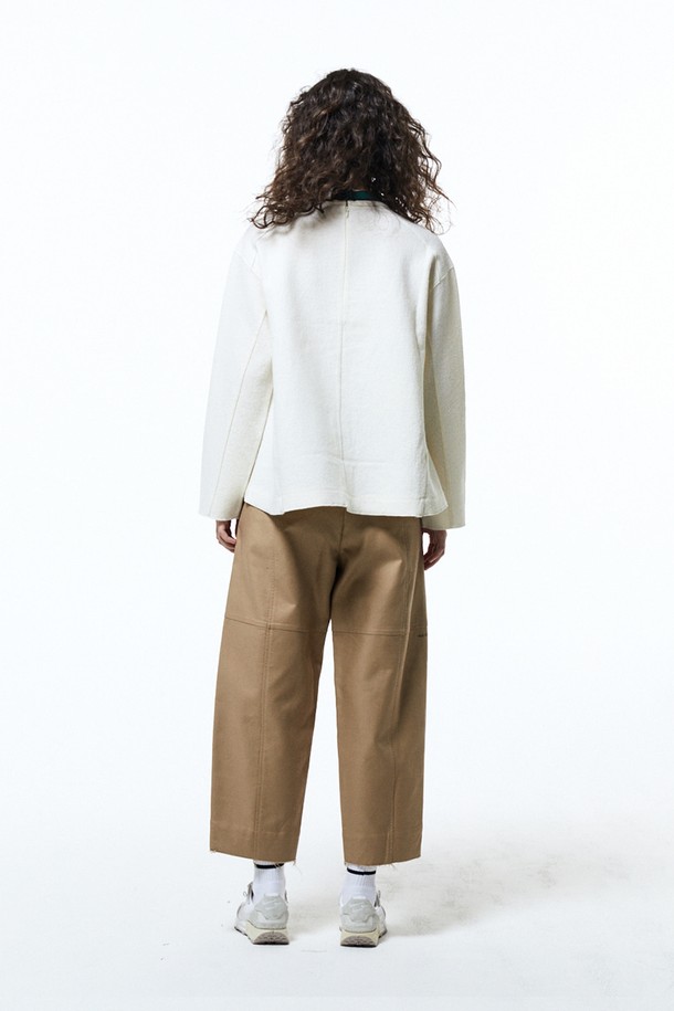 HAUS 072C - 롱/미디팬츠 - BEGGY FIT PANTS BEIGE