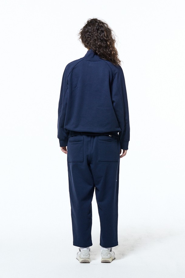 HAUS 072C - 롱/미디팬츠 - TERRY SETUP PANTS NAVY