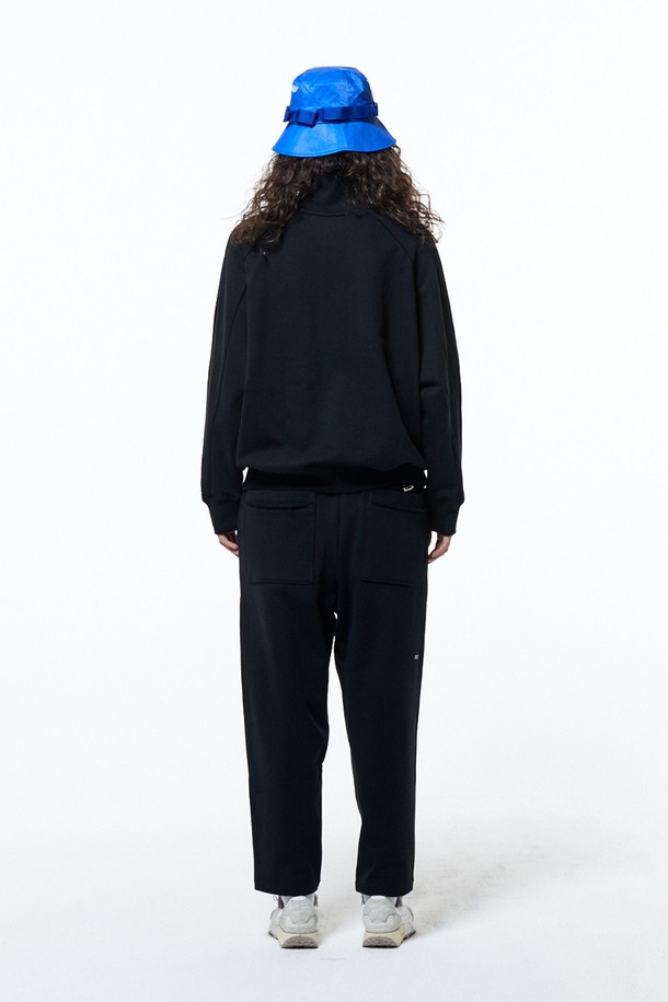 HAUS 072C - 롱/미디팬츠 - TERRY SETUP PANTS BLACK