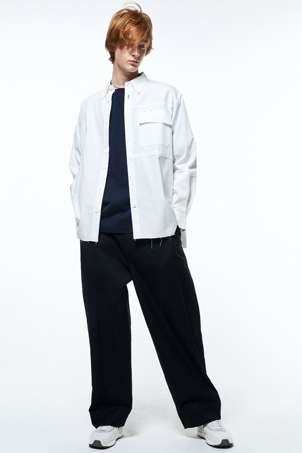 HAUS 072C - 캐주얼팬츠 - MEN`S COTTON PANTS BLACK