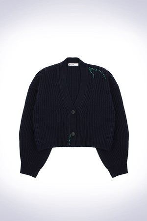 OVERSIZE VOLUME CARDIGAN NAVY