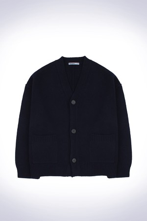 OVERFIT GENDERLESS CARDIGAN NAVY