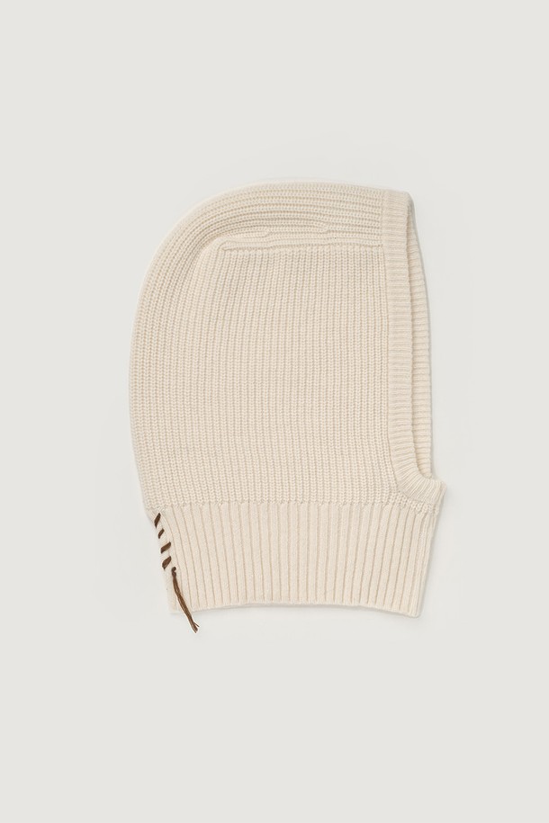 HAUS 072C - 모자 - KNIT BALACLABA IVORY