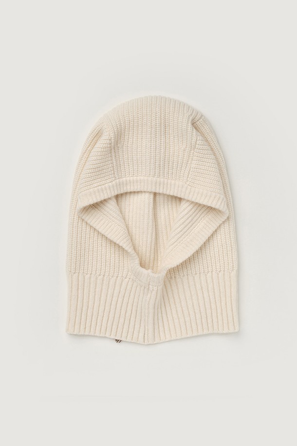 HAUS 072C - 모자 - KNIT BALACLABA IVORY