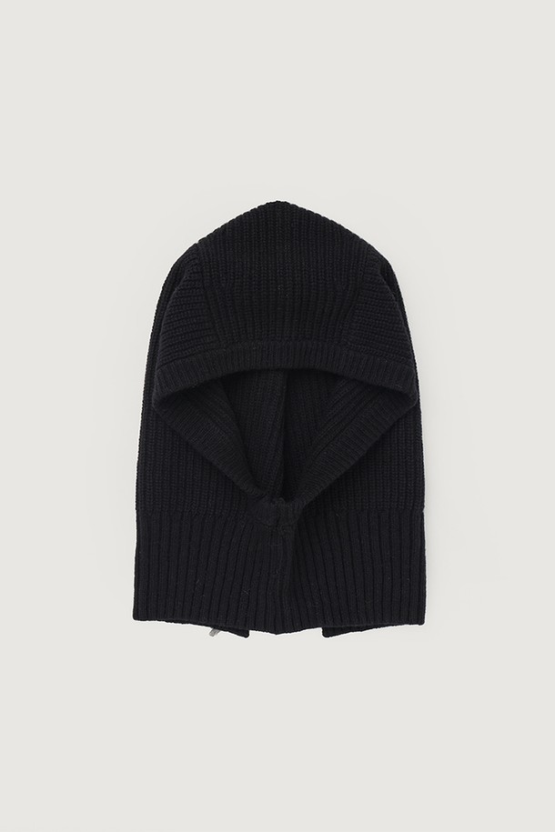 HAUS 072C - 모자 - KNIT BALACLABA BLACK