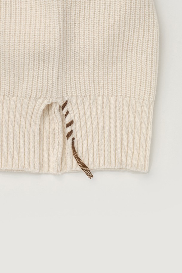 HAUS 072C - 모자 - KNIT BALACLABA IVORY