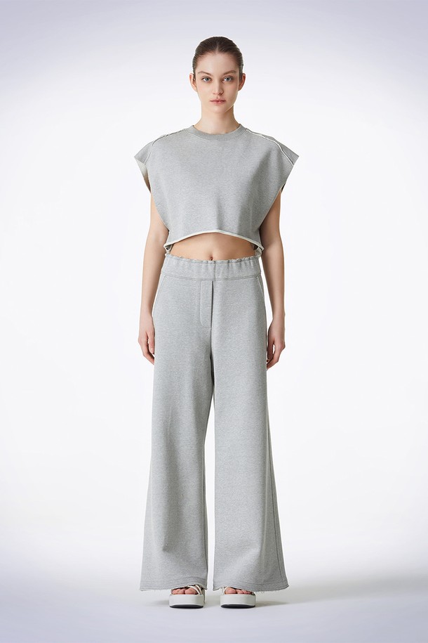 HAUS 072C - 롱/미디팬츠 - AKKA PANTS GREY