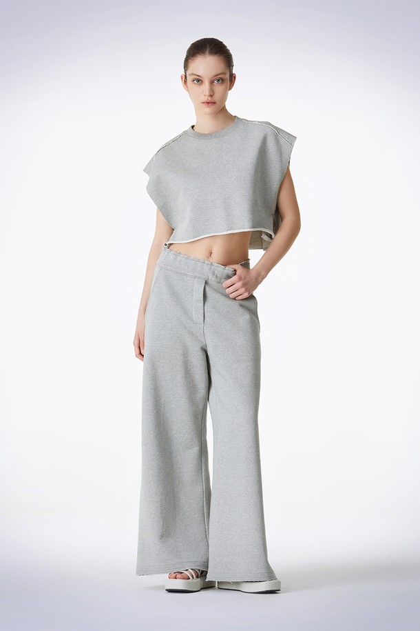 HAUS 072C - 롱/미디팬츠 - AKKA PANTS GREY