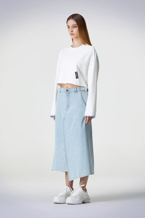 DEMIEN DENIM SKIRT BLUE