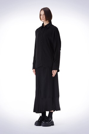 DOLMAN SLEEVE OVER FIT SHIRT BLACK