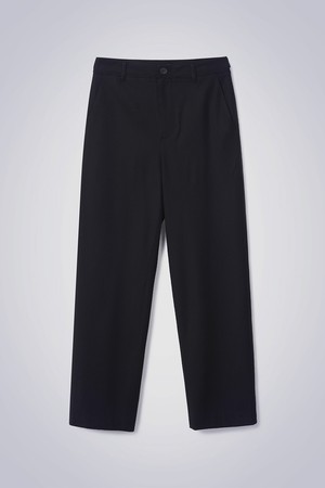 UNISEX WOOL WIDE PANTS DARK NAVY