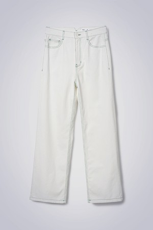 STITCH POINT JEANS IVORY