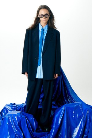 UNISEX WOOL JACKET DARK NAVY