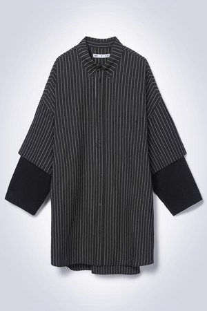 UNISEX LAYERED SHIRTS BLACK