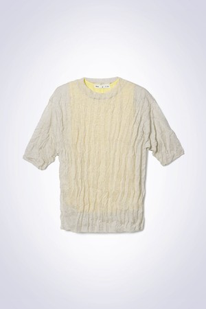 CREASE LAYERED KNIT LIGHT BEIGE