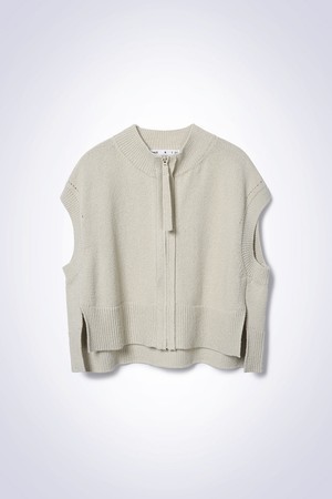 LOU LINEN VEST KNIT BEIGE