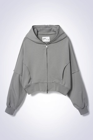 ZIP HOODIE JACKET LIGHT GREY