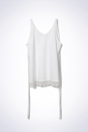 LACE LAYERED RING TOP WHITE