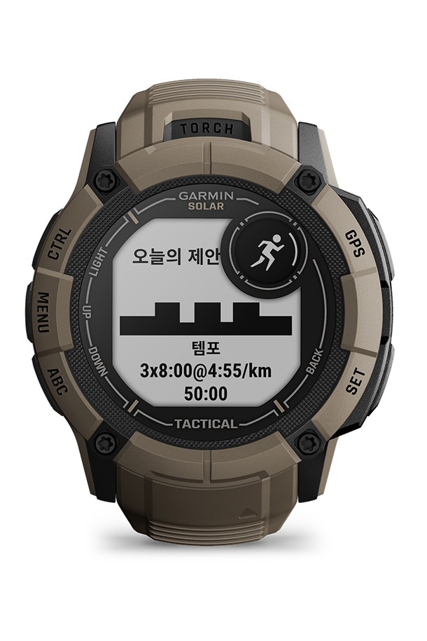 GARMIN - 기타소품 - 가민 인스팅트 2X 솔라 택틱컬 코요테탄 멀티스포츠 GPS 스마트워치