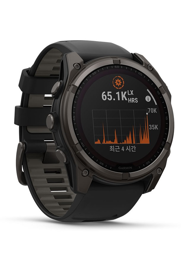 GARMIN - 기타소품 - 가민 피닉스 8 51mm 사파이어 솔라 카본그레이 티타늄 블랙 밴드 GPS 스마트워치