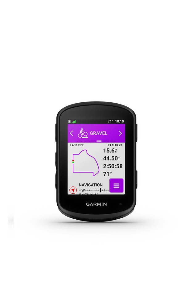 가민 엣지 840 번들 자전거 GPS속도계는 사이클 및 자전거 활동에 최적화된 제품입니다. 블랙 색상의 플라스틱 소재로 제작되었으며, 2.6인치 터치스크린 디스플레이를 통해 다양한 정보를 직관적으로 확인할 수 있습니다. GPS, 방수, 태양광 충전 기능을 갖춰 최대 60시간(태양광 절전 모드 기준) 사용 가능하며, 사고 감지, 음악 제어, 네비게이션, 그룹 라이딩 추적 등의 기능을 지원합니다.  ANT+, 블루투스, Wi-Fi 연결을 지원하며 16GB의 저장용량을 제공합니다. 멀티밴드 GNSS, 실시간 데이터 분석, 파워 가이드, 클라임프로, 사이클링 능력 분석, 트레이닝 상태 모니터링 기능으로 더욱 스마트한 라이딩 경험을 선사합니다. 스포티, 고프코어, 미니멀 스타일의 피트니스룩, 여행룩, 캠핑룩에 잘 어울립니다.
