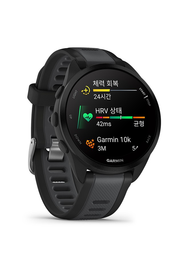 GARMIN - 기타소품 - 가민 포러너 165 블랙 슬레이트 GPS 스마트워치